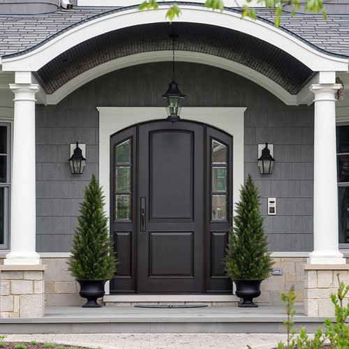 🏆 #1 Bestselling🏆--Artificial Cedar And Cypress Wood Courtyard Front Porch Decoration