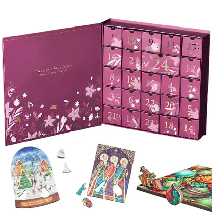 🏆Flash Sale⚡ 50K+ SOLD! Almost Gone-💥🧩24 Days Of Christmas Puzzles Advent Calendar,Best Gifts