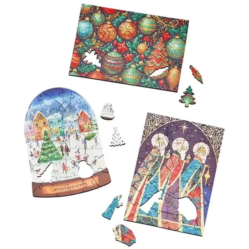 🏆Flash Sale⚡ 50K+ SOLD! Almost Gone-💥🧩24 Days Of Christmas Puzzles Advent Calendar,Best Gifts